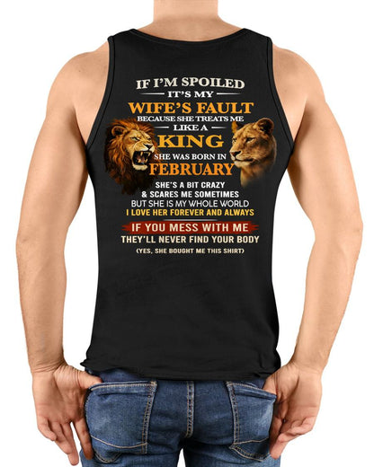 FEBRUARY - SPOILED HUSBAND - GIFT FROM WIFE - NTTD02 (SKU26T-01-60-02)