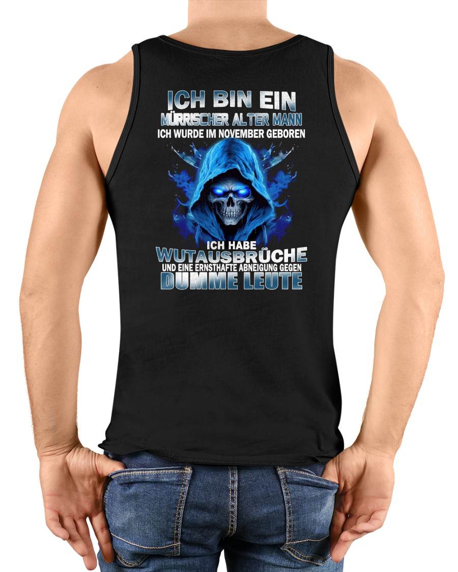 NOVEMBER - MÜRRISCHER ALTER MANN – GEBURTSTAGS-T-SHIRT FÜR MÄNNER - NTTD11 (SKU2605-360-11)
