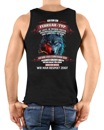 FEBRUAR - ICH WEISS, WIE MAN RESPEKT ZEIGT – GEBURTSTAGS-T-SHIRT FÜR MÄNNER - NTTD02 (SKU2605-219-02)