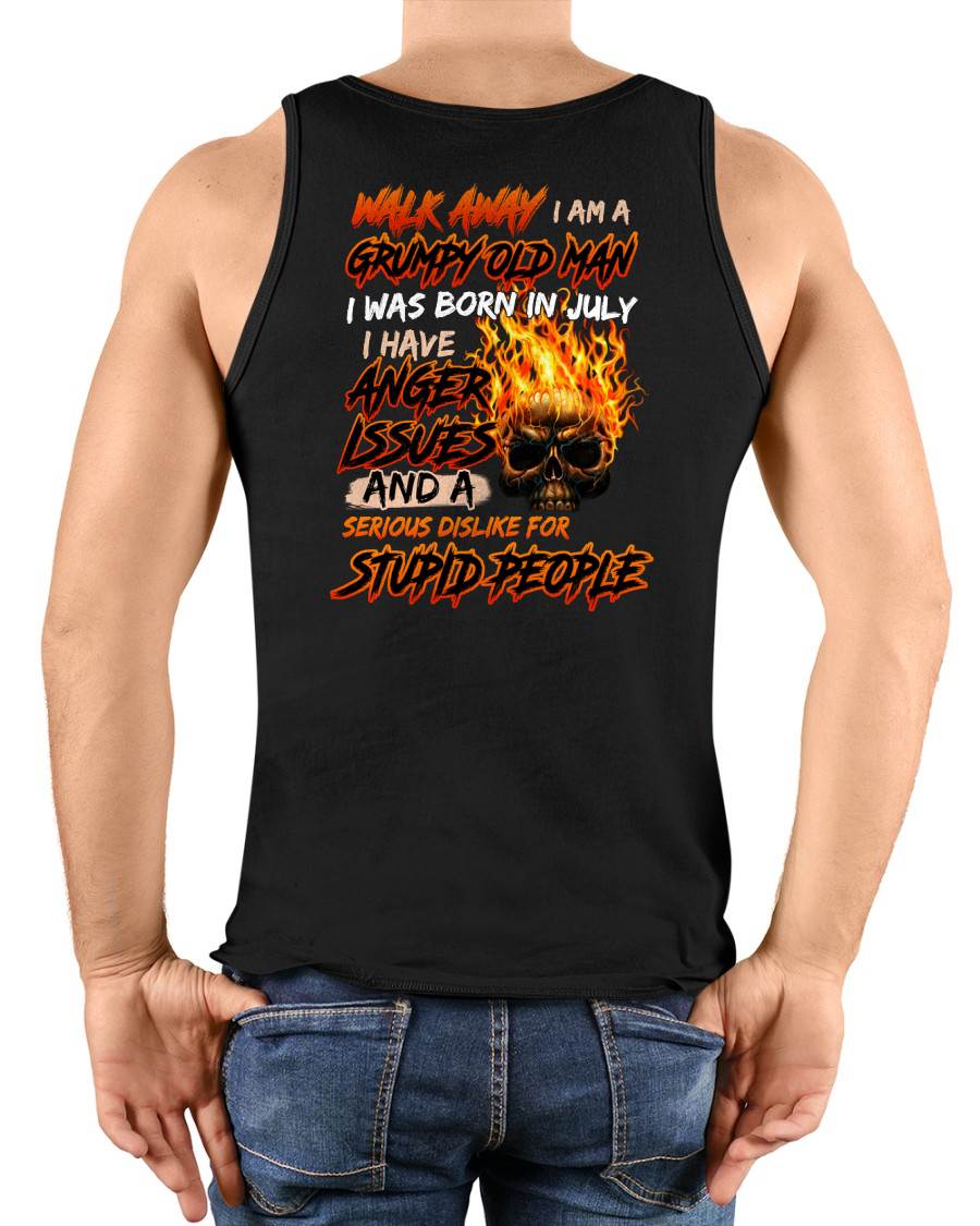 JULY - GRUMPY OLD MAN - BIRTHDAY T-SHIRT FOR MEN - NTTD07 (SKU2602-210-07)