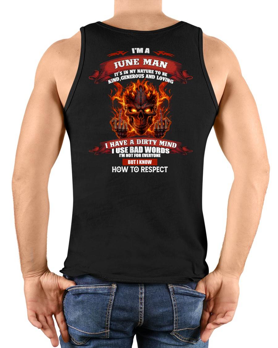 JUNE - KNOW HOW TO RESPECT - BIRTHDAY T-SHIRT FOR MEN - NTTD06 (SKU26T-01300-06)