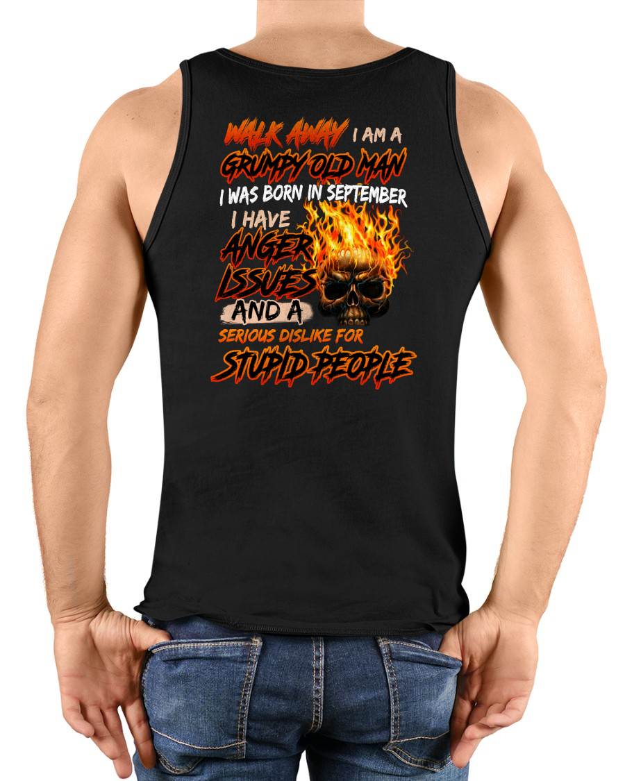 SEPTEMBER - GRUMPY OLD MAN - BIRTHDAY T-SHIRT FOR MEN - NTTD09 (SKU2602-210-09)