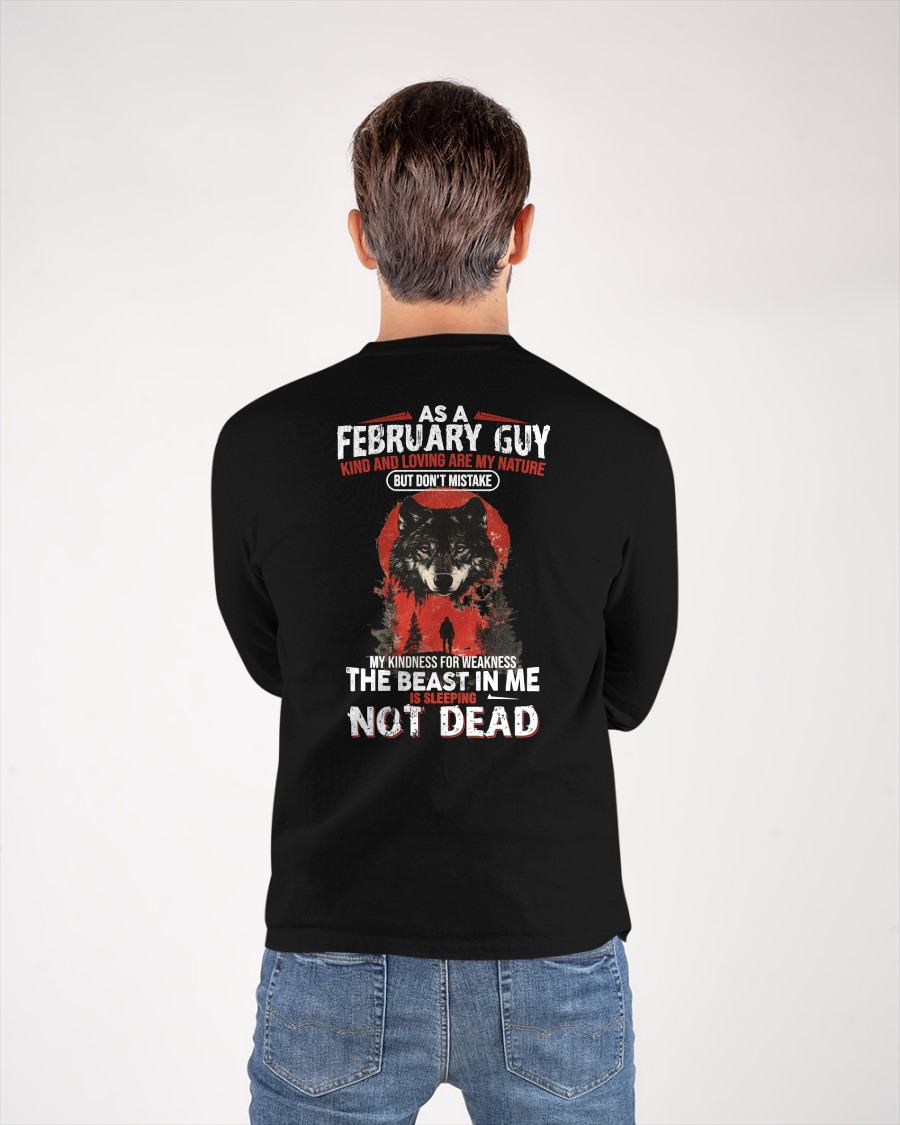 FEBRUARY - KIND AND LOVING ARE MY NATURE - BIRTHDAY T-SHIRT FOR MEN - NTTD02 (SKU26T-01-17-02)