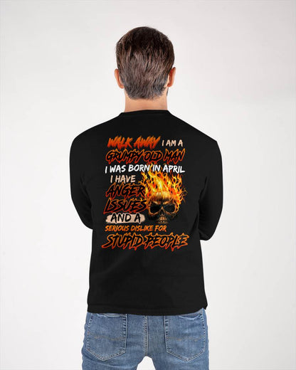 APRIL - GRUMPY OLD MAN - BIRTHDAY T-SHIRT FOR MEN - NTTD04 (SKU2602-210-04)