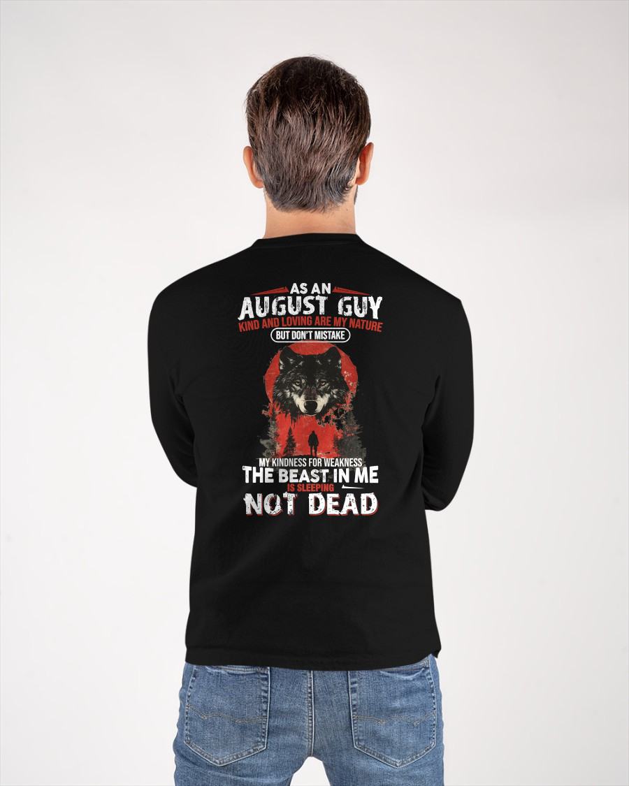 AUGUST - KIND AND LOVING ARE MY NATURE - BIRTHDAY T-SHIRT FOR MEN - NTTD08 (SKU26T-01-17-08)