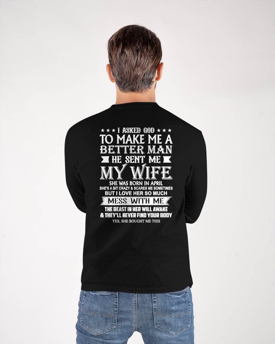 APRIL - ASKED GOD TO BE A BETTER MAN - GIFT FROM WIFE - NTTD04 (SKU10-109-04)