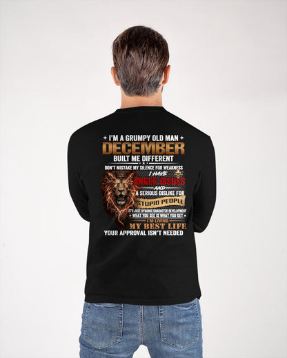 DECEMBER - GRUMPY OLD MAN - BIRTHDAY T-SHIRT FOR MEN - NTTD12 (SKU2604-22-12)