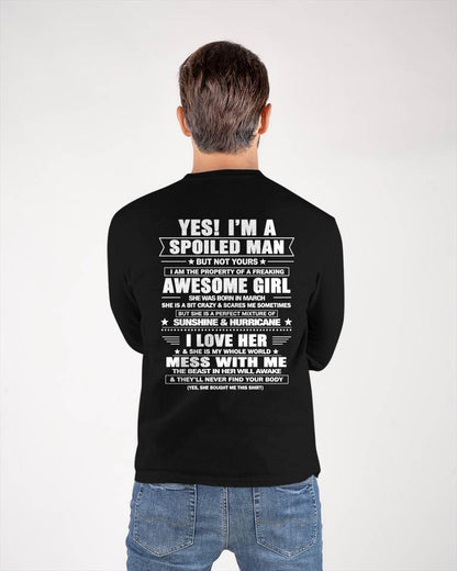MARCH - YES! I'M A SPOILED MAN - GIFT FROM WIFE - NTTD03 (SKU2608-488-03)