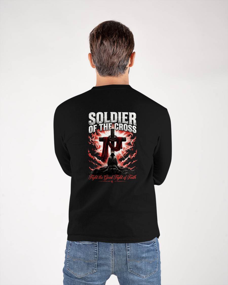SOLDIER OF THE CROSS - CHRISTIAN T-SHIRT - FOR MEN NTTD00 (SKU2608-132)