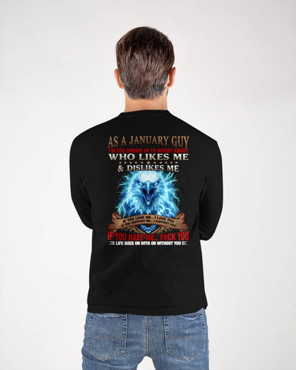 JANUARY - I'M TOO GROWN UP TO WORRY ABOUT - PREMIUM DTG PRINT - BIRTHDAY T-SHIRT FOR MEN - NTTD01 (SKU2604-138-01)