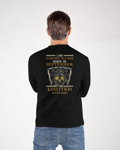 SEPTEMBER - GRUMPY OLD MAN - BIRTHDAY T-SHIRT FOR MEN - NTTD09 (SKU11-124-09)