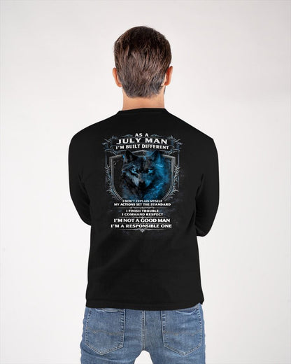JULY - BUILT DIFFERENT - BIRTHDAY T-SHIRT FOR MEN - NTTD07 (SKU12-301-07)