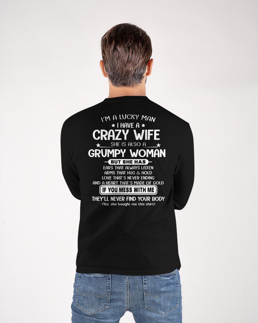 LUCKY MAN OF A GRUMPY WIFE  - GIFT FROM WIFE - NTTD00 (SKU12-277-00)