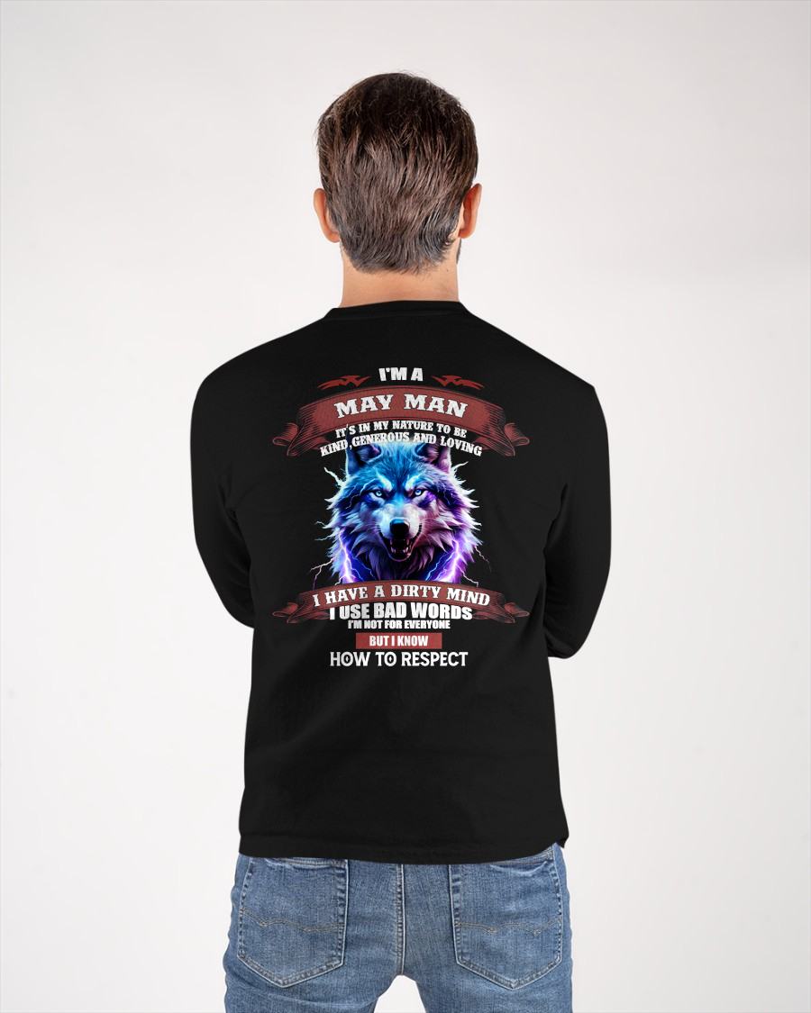 MAY - KNOW HOW TO RESPECT - BIRTHDAY T-SHIRT FOR MEN - NTTD05 (SKU12-312-05)