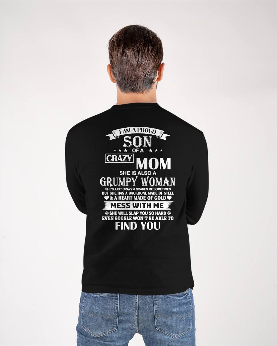 I'M A PROUD SON OF A CRAZY MOM - GIFT FROM MOM - NTTD00 (SKU2603-152-00)