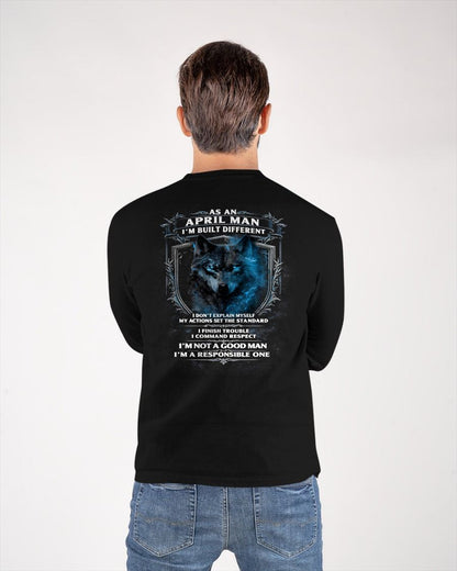 APRIL - BUILT DIFFERENT - BIRTHDAY T-SHIRT FOR MEN - NTTD04 (SKU12-301-04)