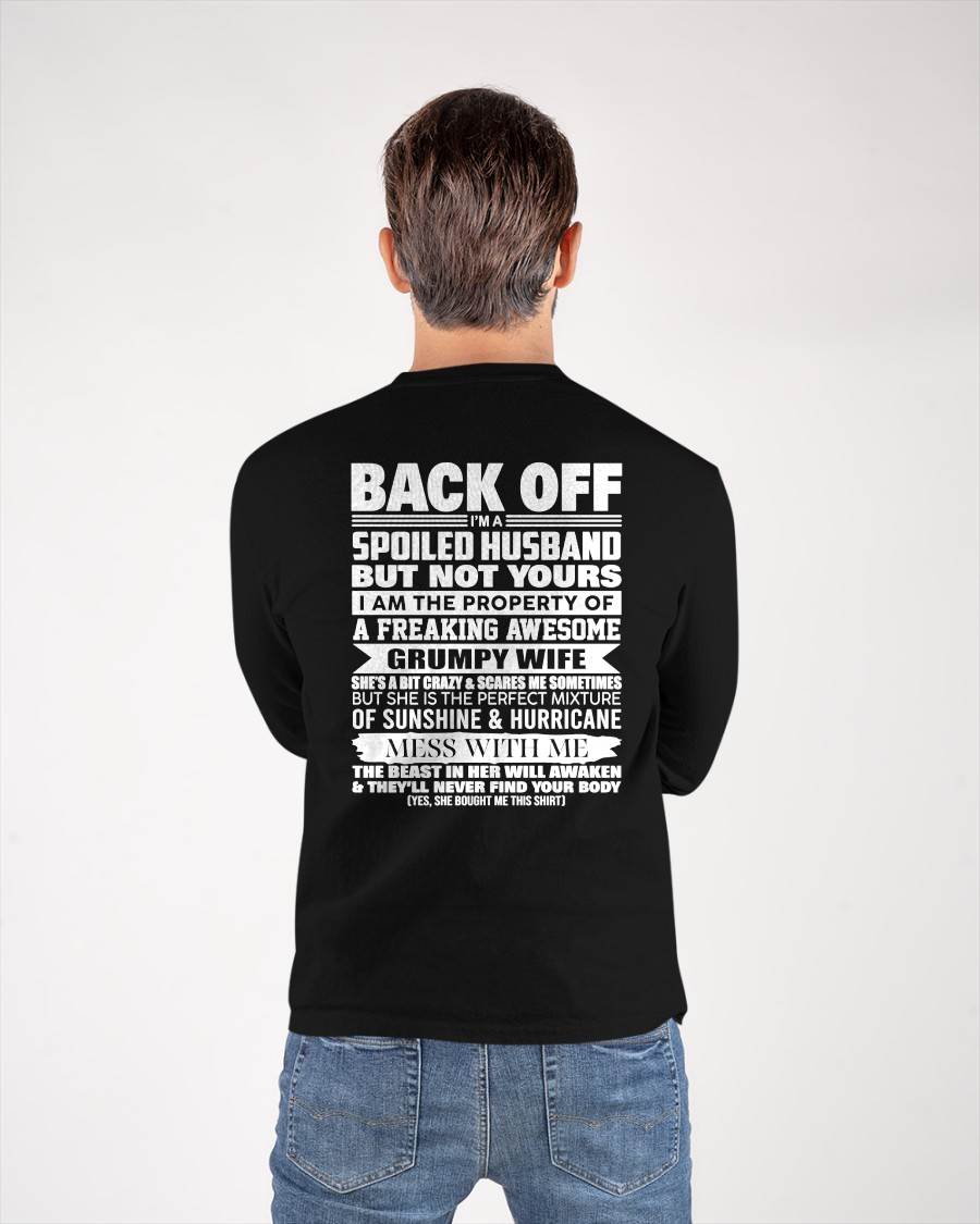 BACK OFF! I'M A SPOILED HUSBAND - GIFT FROM WIFE - NTTD00 (SKU2604-320-00)