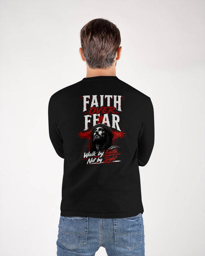FAITH OVER FEAR - CHRISTIAN T-SHIRT - FOR MEN NTTD00 (SKU2608-76)