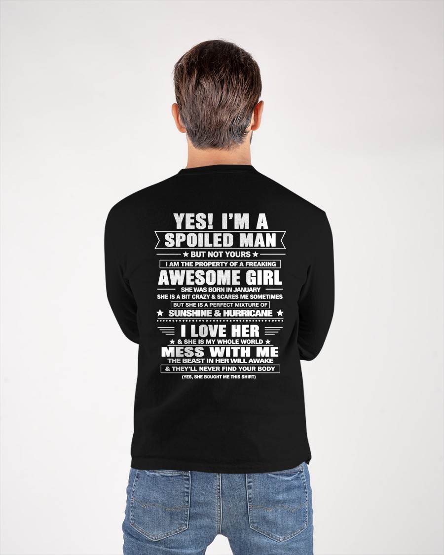 JANUARY - YES! I'M A SPOILED MAN - GIFT FROM WIFE - NTTD01 (SKU2608-488-01)