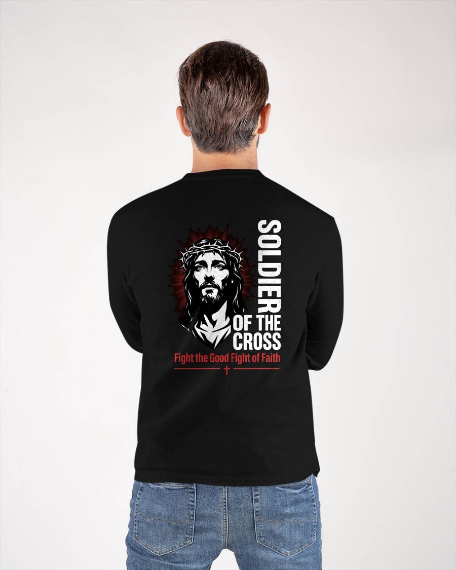 SOLDIER OF THE CROSS  - CHRISTIAN T-SHIRT - FOR MEN NTTD00 (SKU2608-133)