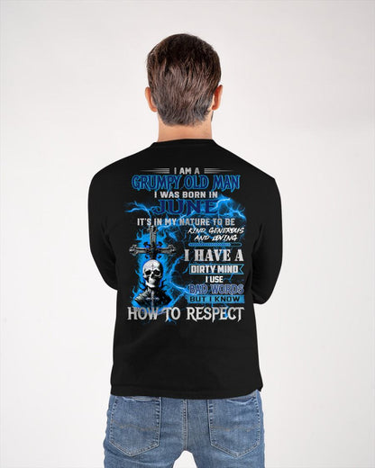 JUNE - GRUMPY OLD MAN - BIRTHDAY T-SHIRT FOR MEN - NTTD06 (SKU26T-01229-06)