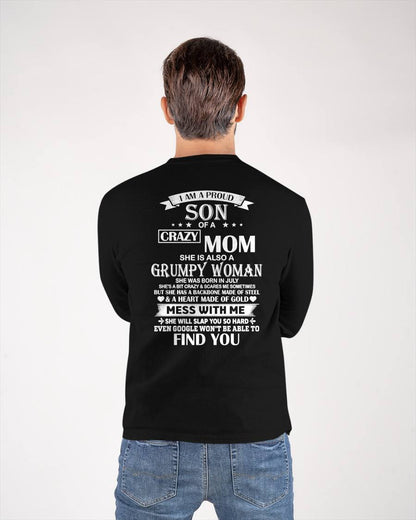 JULY - I'M A PROUD SON OF A CRAZY MOM - GIFT FROM MOM - NTTD07 (SKU2603-152-07)