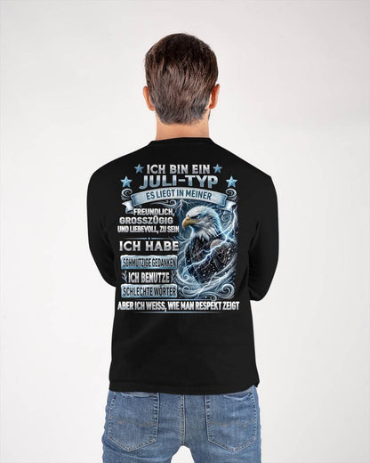 JULI - ICH WEISS, WIE MAN RESPEKT ZEIGT – GEBURTSTAGS-T-SHIRT FÜR MÄNNER - NTTD07 (SKU2605-220-07)