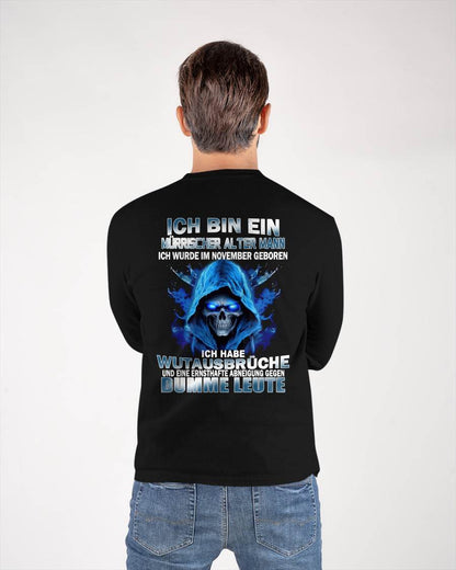 NOVEMBER - MÜRRISCHER ALTER MANN – GEBURTSTAGS-T-SHIRT FÜR MÄNNER - NTTD11 (SKU2605-360-11)