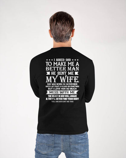 NOVEMBER - ASKED GOD TO BE A BETTER MAN - GIFT FROM WIFE - NTTD11 (SKU10-109-11)