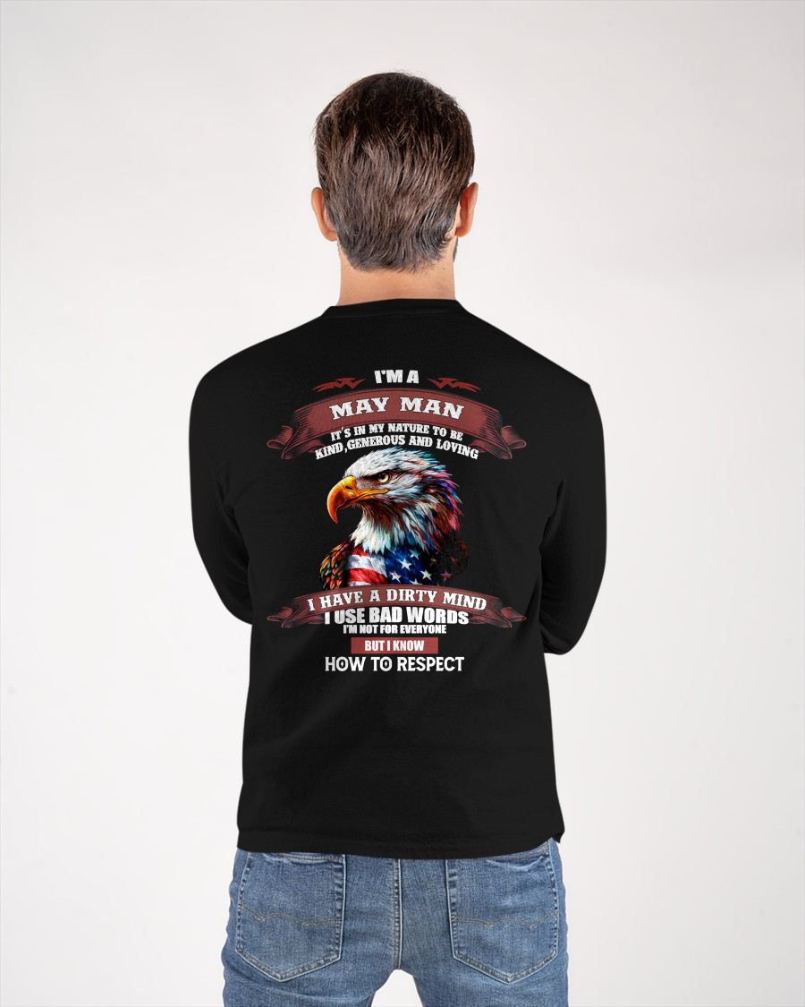 MAY - KNOW HOW TO RESPECT - BIRTHDAY T-SHIRT FOR MEN - NTTD05 (SKU12-311-05)