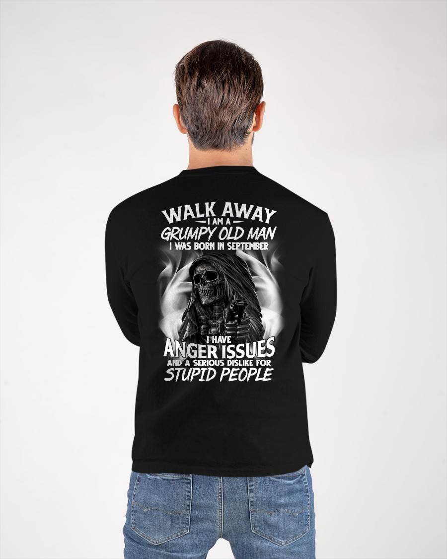 SEPTEMBER - GRUMPY OLD MAN - BIRTHDAY T-SHIRT FOR MEN - NTTD09 (SKU2602-211-09)