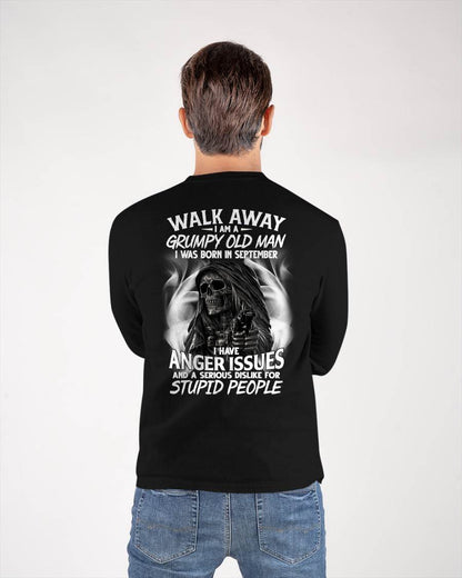 SEPTEMBER - GRUMPY OLD MAN - BIRTHDAY T-SHIRT FOR MEN - NTTD09 (SKU2602-211-09)
