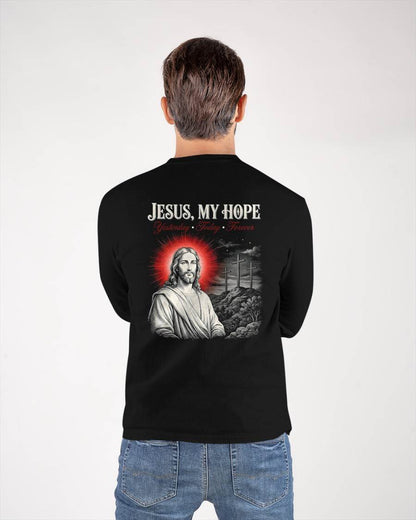 JESUS, MY HOPE Yesterday • Today • Forever  - CHRISTIAN T-SHIRT - FOR MEN NTTD00 (SKU2608-136)