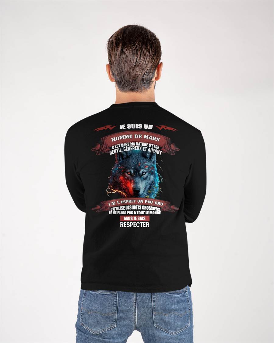 MARS - JE SAIS RESPECTER – T-SHIRT D’ANNIVERSAIRE POUR HOMME - frNTTD03 (SKU12-266-03)