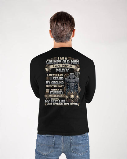 MAY - GRUMPY OLD MAN - BIRTHDAY T-SHIRT FOR MEN - NTTD05 (SKU2604-39-05)