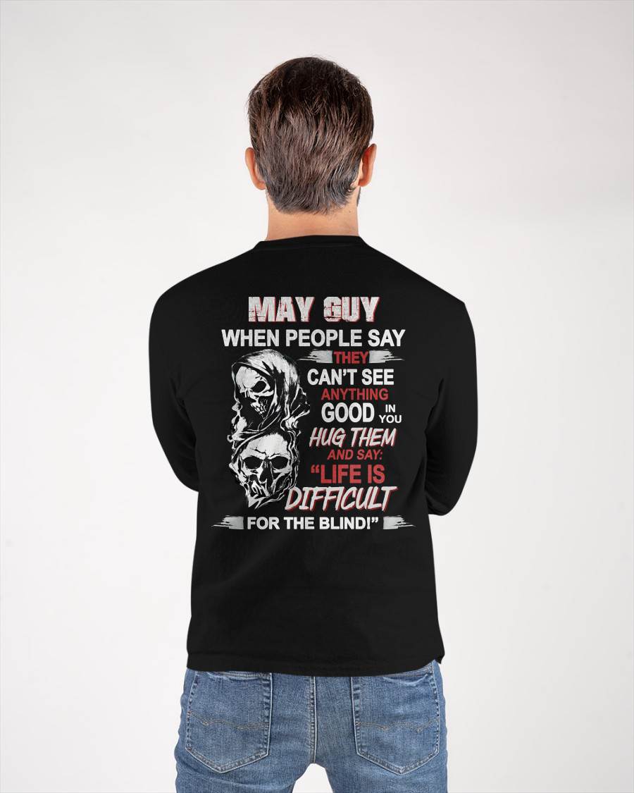 MAY - HUG THEM AND SAY... - BIRTHDAY T-SHIRT FOR MEN - NTTD05 (SKU12-253-05)