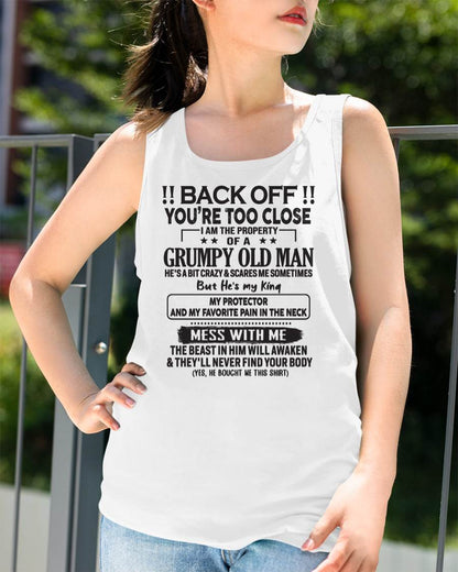 TO MY WIFE - BACK OFF T-SHIRT - GIFT FOR WIFE - NTTD00 (SKU10-99-00)