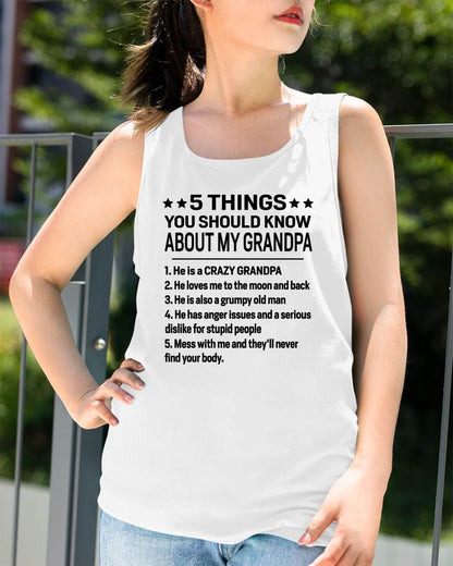 FIVE THINGS YOU SHOULD KNOW ABOUT MY GRANDPA - GIFT FROM GRANDPA - NTTD00 (SKU2603-134-00)