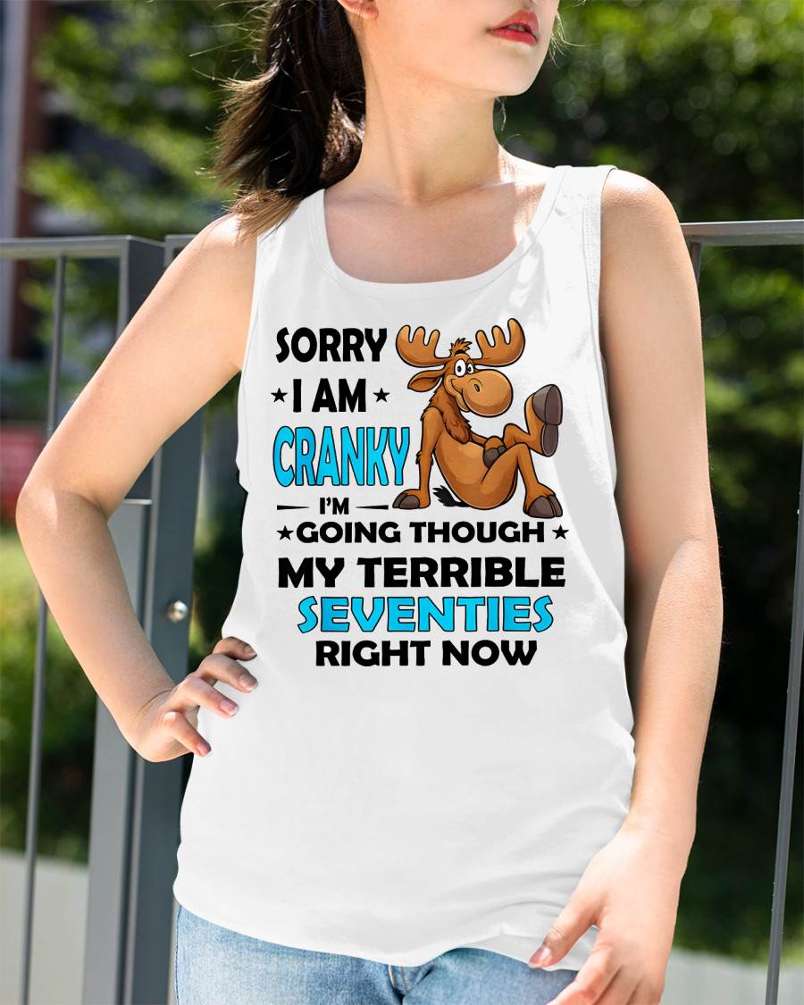 SORRY I AM CRANKY - BIRTHDAY SHIRT FOR WOMEN - NTTD00 (SKU12-249)
