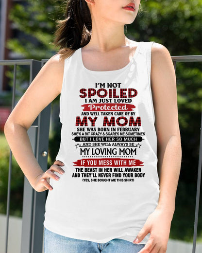 FEBRUARY - PROTECTED BY MY MOM - PERFECT GIFT FOR YOUR CHILDREN - GIFT FROM MOM - NTTD02 (SKU2602-95-02)