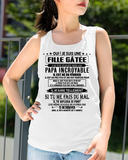 FÉVRIER - FILLE GÂTÉE – CADEAU DE PAPA - frNTTD02 (SKU26T-01106-02)