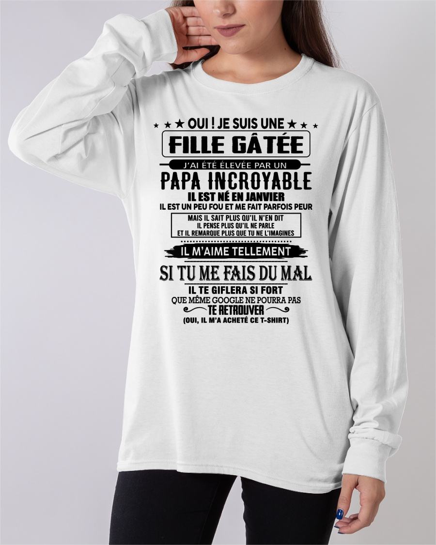 JANVIER - FILLE GÂTÉE – CADEAU DE PAPA - frNTTD01 (SKU26T-01106-01)