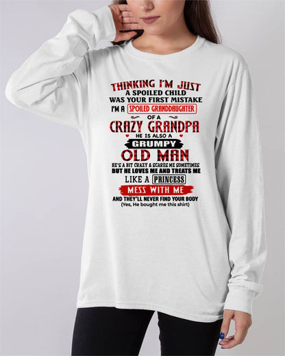SPOILED GRANDDAUGHTER - GIFT FROM GRANDPA - NTTD00 (SKU2602-117-00)