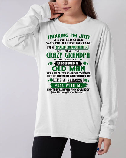 SPOILED GRANDDAUGHTER - GIFT FROM GRANDPA - NTTD00 (SKU2602-118-00)