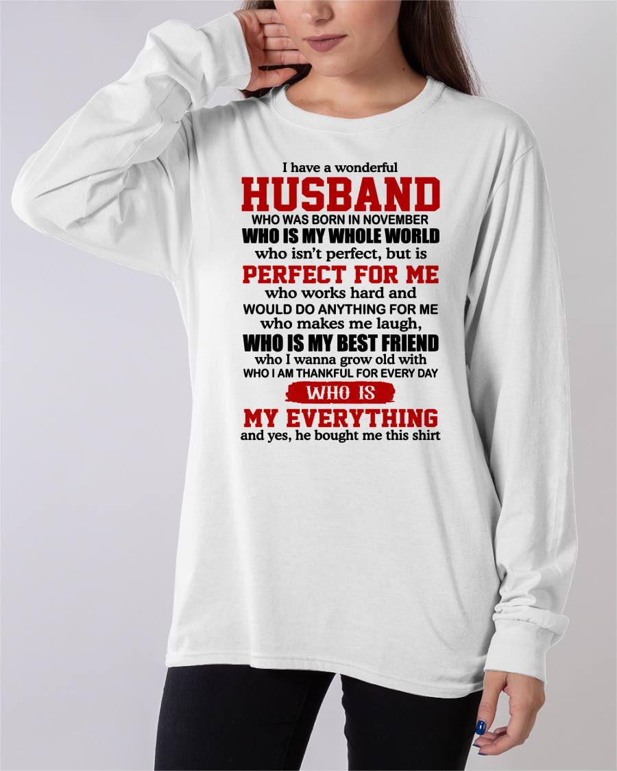 NOVEMBER -  I HAVE A WONDERFUL HUSBAND - GIFT FROM HUSBAND - NTTD11 (SKU2602-153-11)