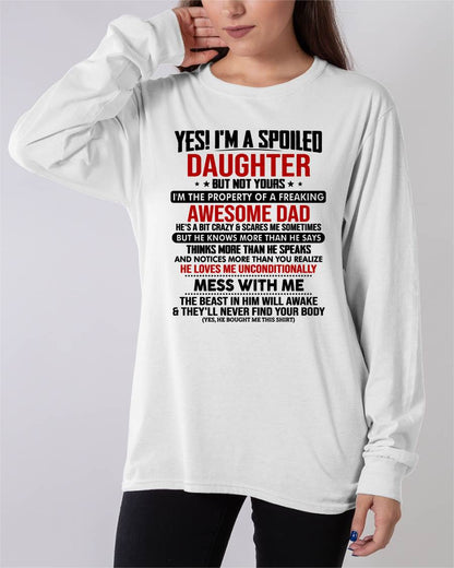 YES! I'M SPOILED DAUGHTER - GIFT FROM DAD - NTTD00 (SKU2607-257-00)