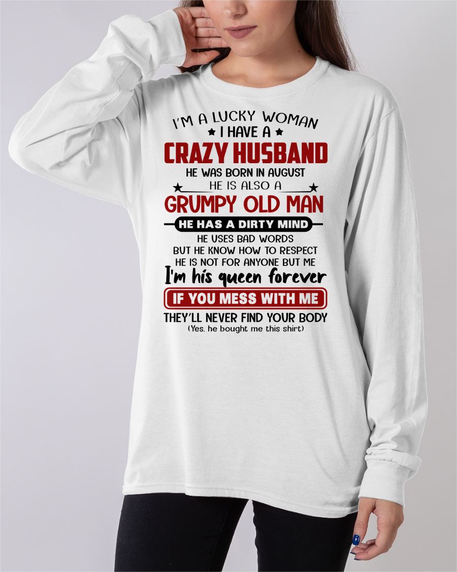 AUGUST - TO MY WIFE - I'M A LUCKY WOMAN - GIFT FROM HUSBAND - NTTD08 (SKU12-282-08)