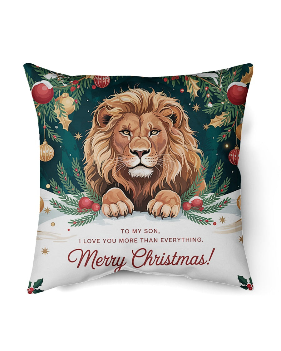 TO MY SON - CHRISTMAS PILLOW – PERFECT GIFT FROM MOM