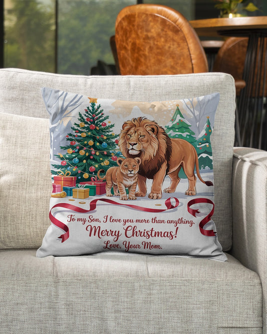 TO MY SON - CHRISTMAS PILLOW – PERFECT GIFT FROM MOM