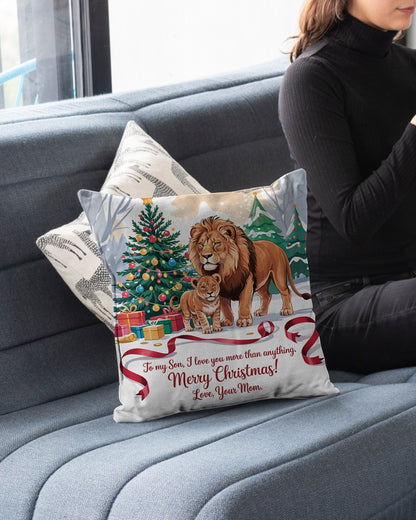TO MY SON - CHRISTMAS PILLOW – PERFECT GIFT FROM MOM